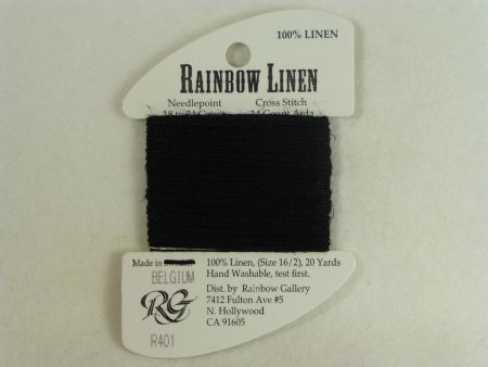 Rainbow Linen R401 Black Fashion