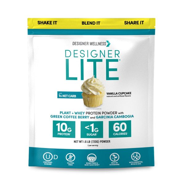 Designer Lite Vanilla Cupcake- 1.6 lb | Designer Protein® Online Sale