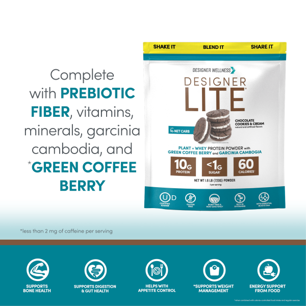 Designer Lite Cookies and Cream 1.6 lb | Designer Protein® Hot on Sale