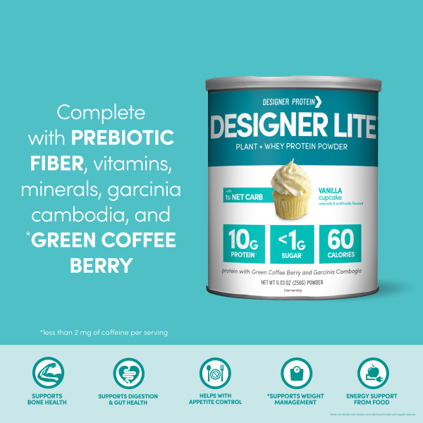 Designer Lite: Low Calorie Protein Powder | Vanilla Cupcake For Cheap