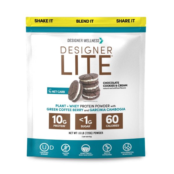 Designer Lite Cookies and Cream 1.6 lb | Designer Protein® Hot on Sale