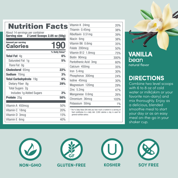 Designer Whey: Meal Replacement Protein Powder | Vanilla Fashion