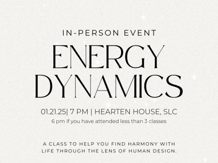 01.21.25: Energy Dynamics- Using Human Design to live a more aligned life on Sale