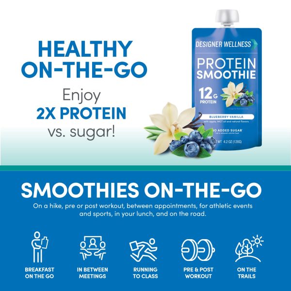 Protein Smoothie - Blueberry Vanilla 12 pack Supply