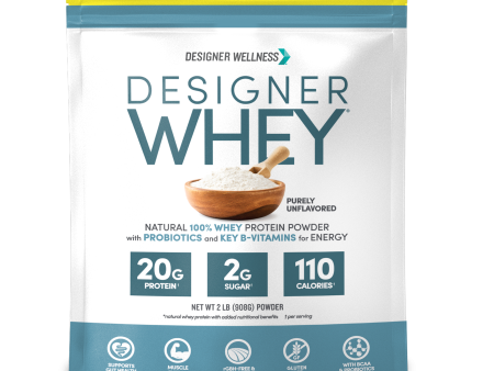 Unflavored Designer Whey 2 lb : 100% Whey Protein Powder- Designer Protein® Online now