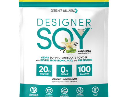 Designer Soy Protein Powder | Angel Cake Vanilla 1.87 lb Cheap