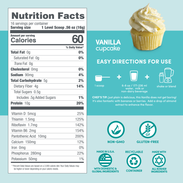 Designer Lite: Low Calorie Protein Powder | Vanilla Cupcake For Cheap