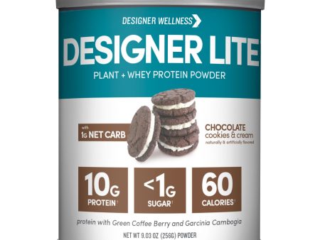 Designer Lite: Low Calorie Protein Powder | Cookies and Cream on Sale