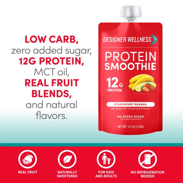 Protein Smoothie - Strawberry Banana 12 pack Fashion