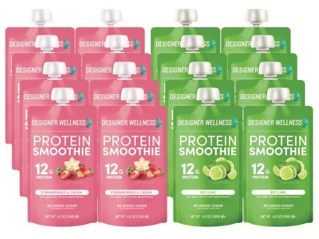 Protein Smoothie Key Lime and Strawberries and Cream Combo- 12 Pack For Sale